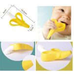 2-in-1 Banana Silicone Baby Toothbrush