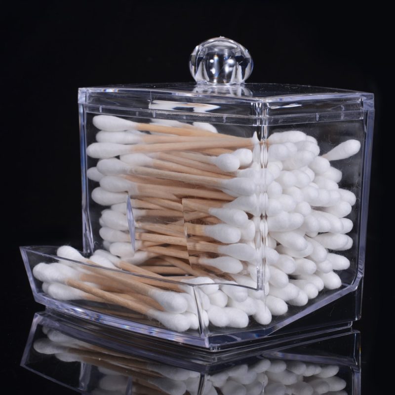 Cotton Swab Holder Acrylic Container - Image 4