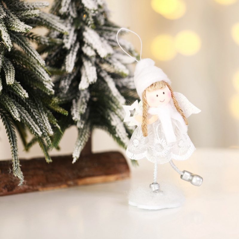 Angel Christmas Ornaments with Glitter Wings - Image 4