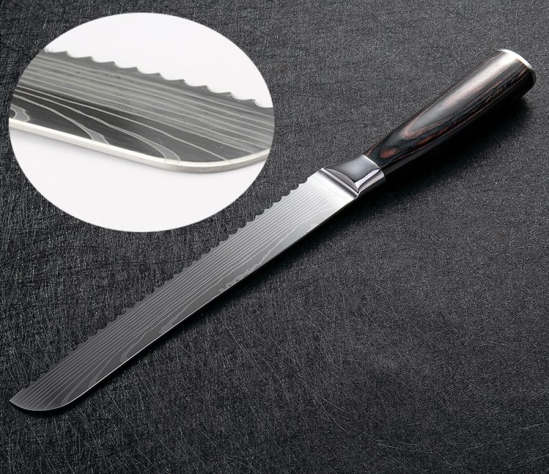 Bread Knife Stainless Serrated Blade