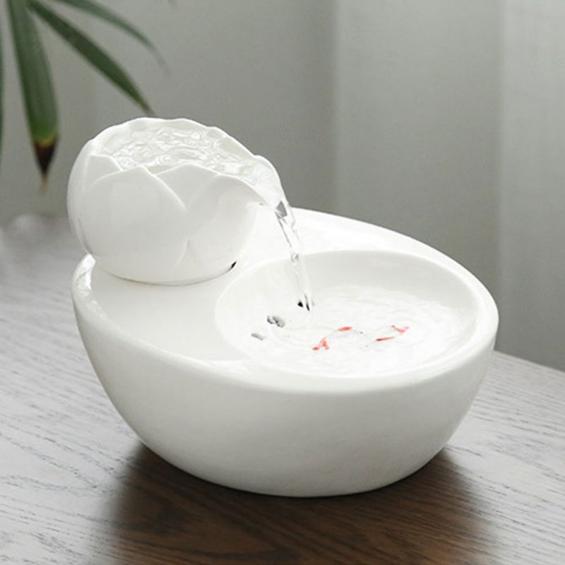 Ceramic Cat Fountain Pet Water Dispenser - Image 6