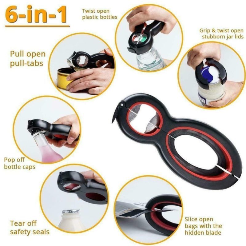 6 in 1 Multi Opener Kitchen Tool - Image 4