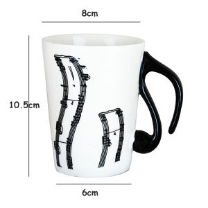 Ceramic Coffee Mugs Piano Musical Note
