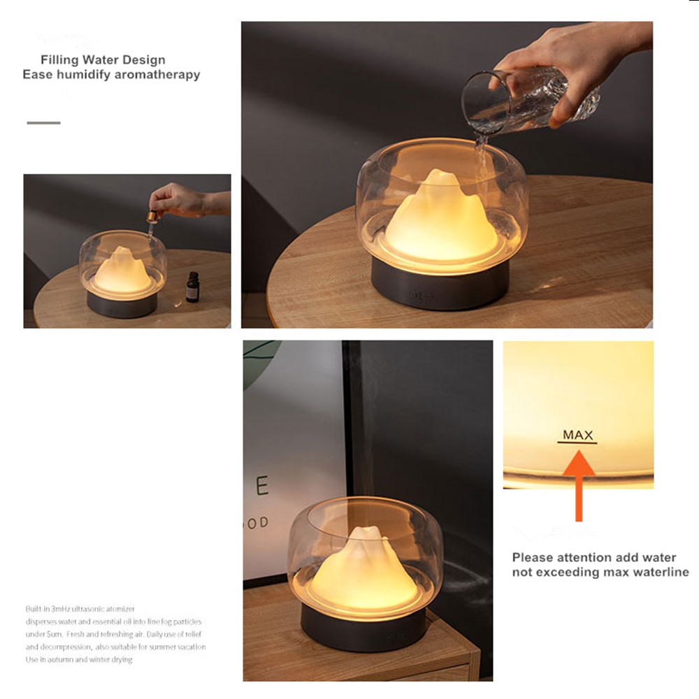 Aromatherapy Humidifier With LED Lamp - Image 3