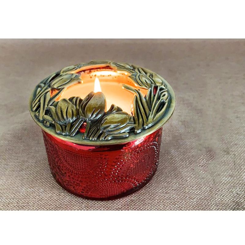 Candle Topper Metal Jar Candle Lid - Image 4