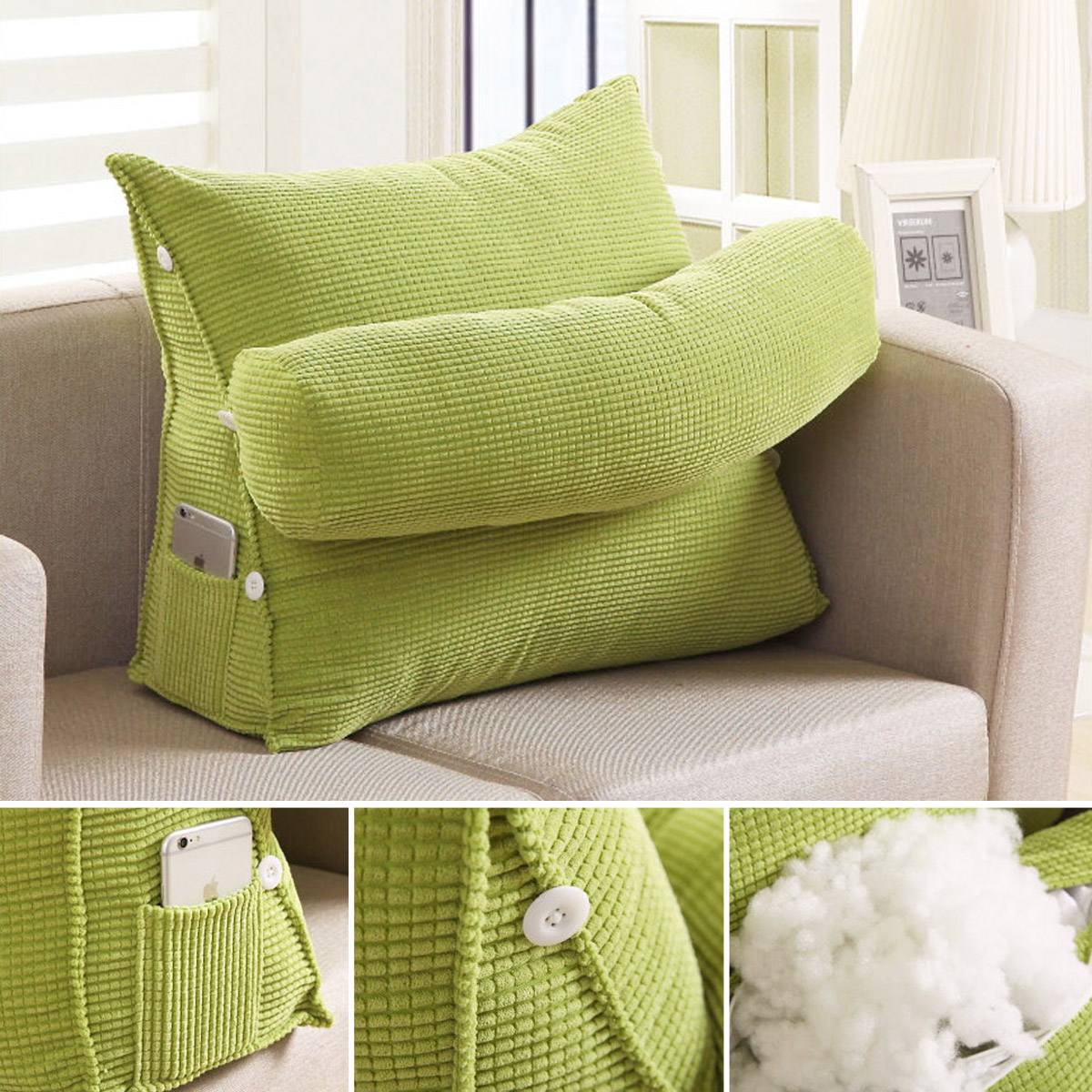 Backrest Pillow Triangular Sofa Cushion - Image 4