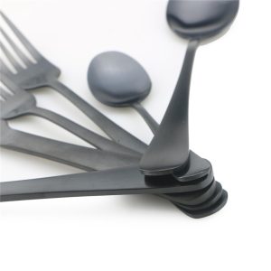 Black Cutlery Set Stainless Dinnerware