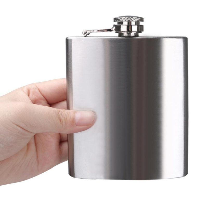Alcohol Flask 4PC Stainless Steel Set - Image 3