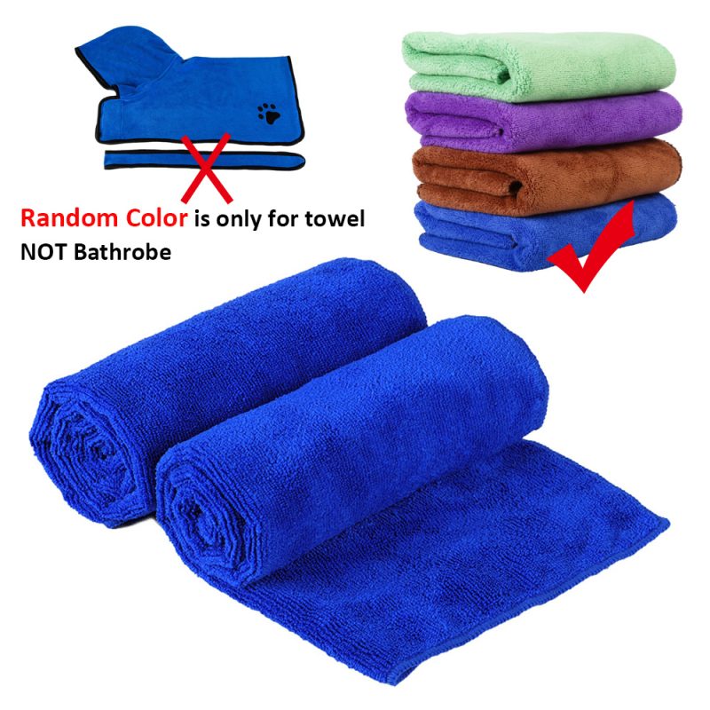 Dog Bathrobe Pet Microfiber Bath Towel - Image 5