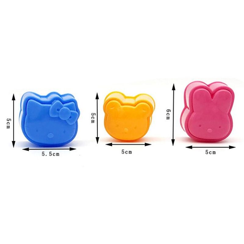 3D Rice Shapers Cartoon Mold (3 pcs) - Image 5