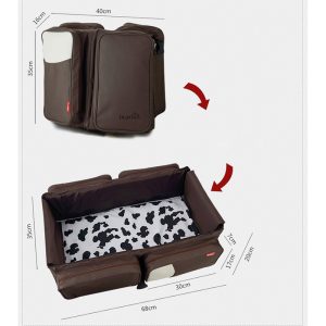 2-In-1 Portable Collapsible Baby Crib and Diaper Bag