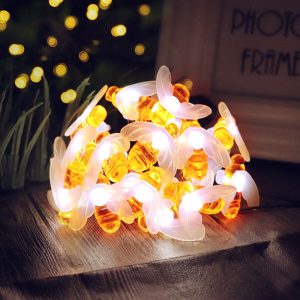 Bee Solar Lights Outdoor Decor