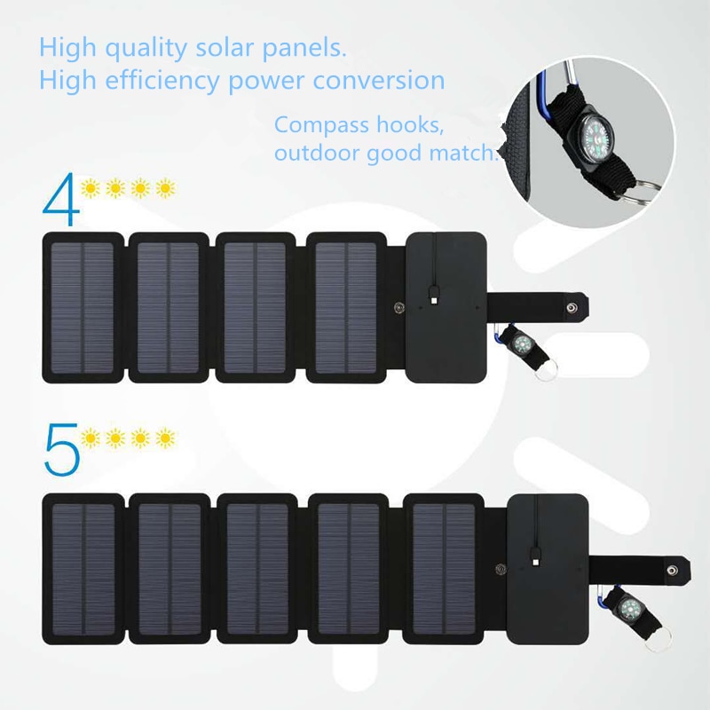 Camping Solar Charger Folding Panels - Image 6