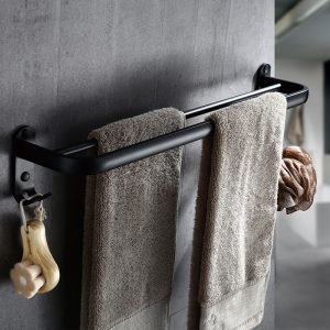 Double Towel Bar Aluminum Rack