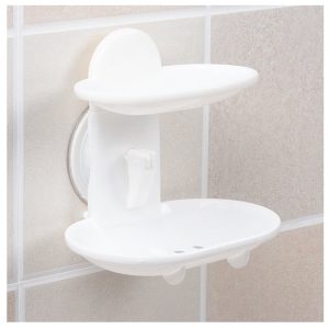 Double Layer Plastic Soap Rack