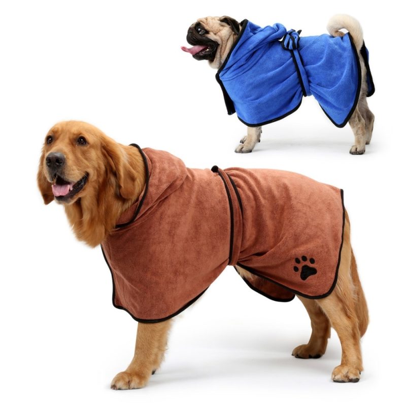 Dog Bathrobe Pet Microfiber Bath Towel - Image 6