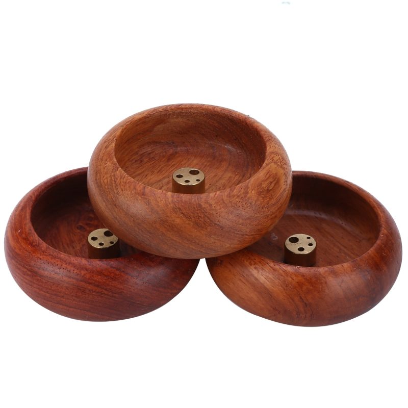 Bowl Incense Burner Wooden Holder - Image 2