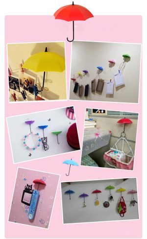 3D Umbrella Shaped Key Holder (Set of 3)