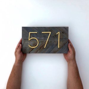 Door Number Sign Modern Design
