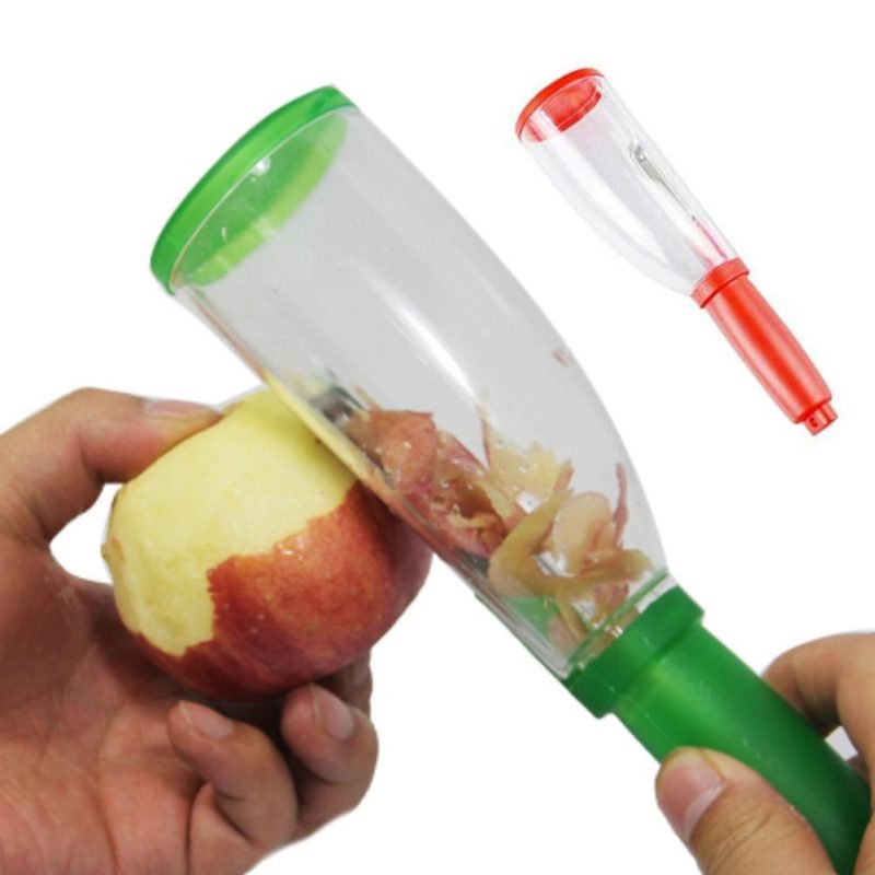 2-in-1 Fruit / Vegetable Peeler Peels and Catches Peels - Image 5