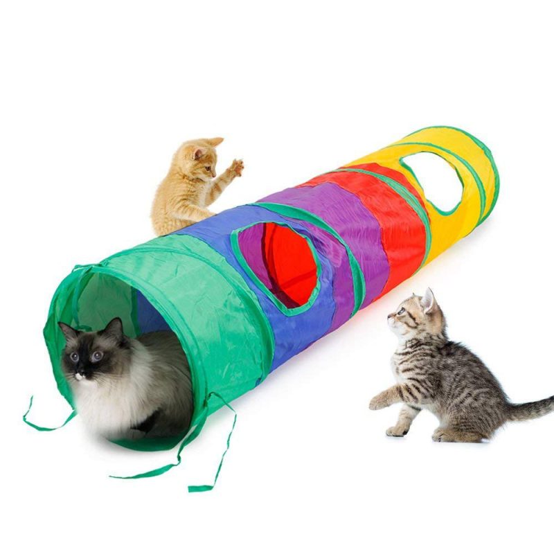 Cat Toy Tunnel Collapsible Play Tunnel - Image 5
