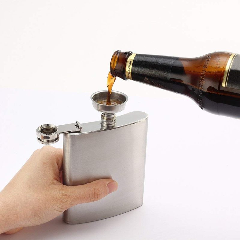 Alcohol Flask 4PC Stainless Steel Set - Image 4