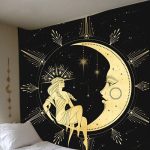 Bohemian Wall Hanging Sun Moon Tapestry