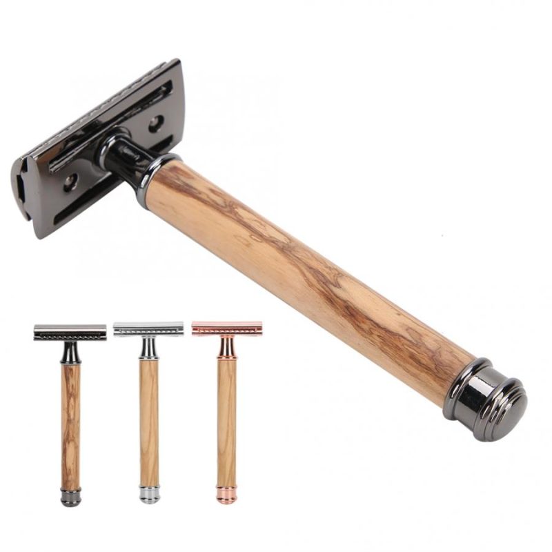 Close-Fitting Manual Wooden Razor - Image 5