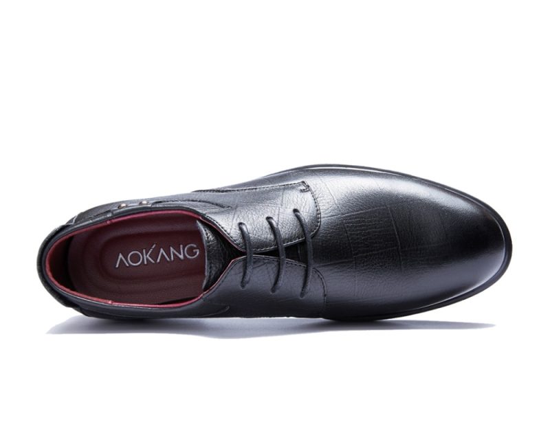 Genuine Leather Men Brogue Shoes - Image 4