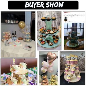 3 Tier Cupcake Stand For Dessert Table