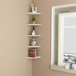 Floating Corner Shelves Storage Rack