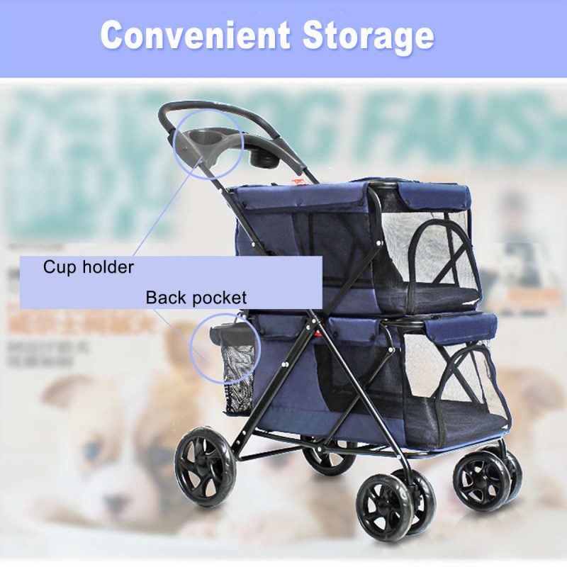 Dog Stroller Double Cart Cage - Image 5