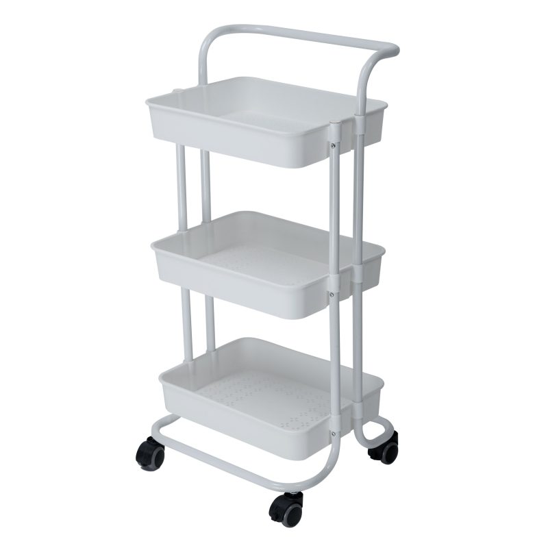 3 Tier Storage Trolley Utility Cart - Image 4