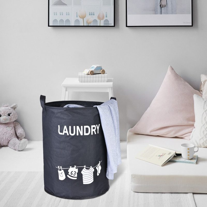 Cloth Laundry Basket Foldable Hamper - Image 2