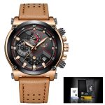 Leather Sports Watch for Men