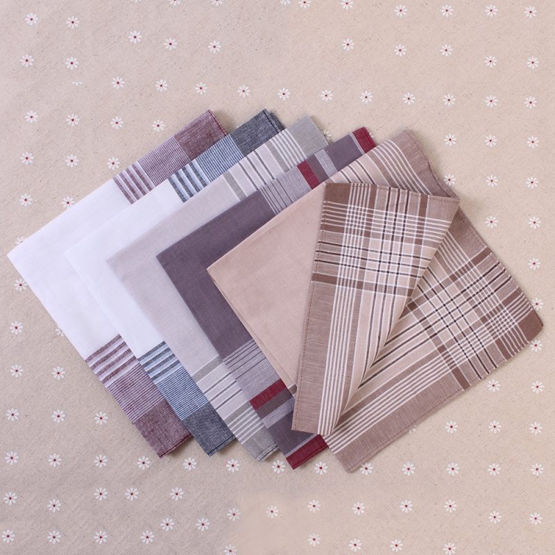Mens Handkerchief Plaid Design (Set of 5) - Image 2