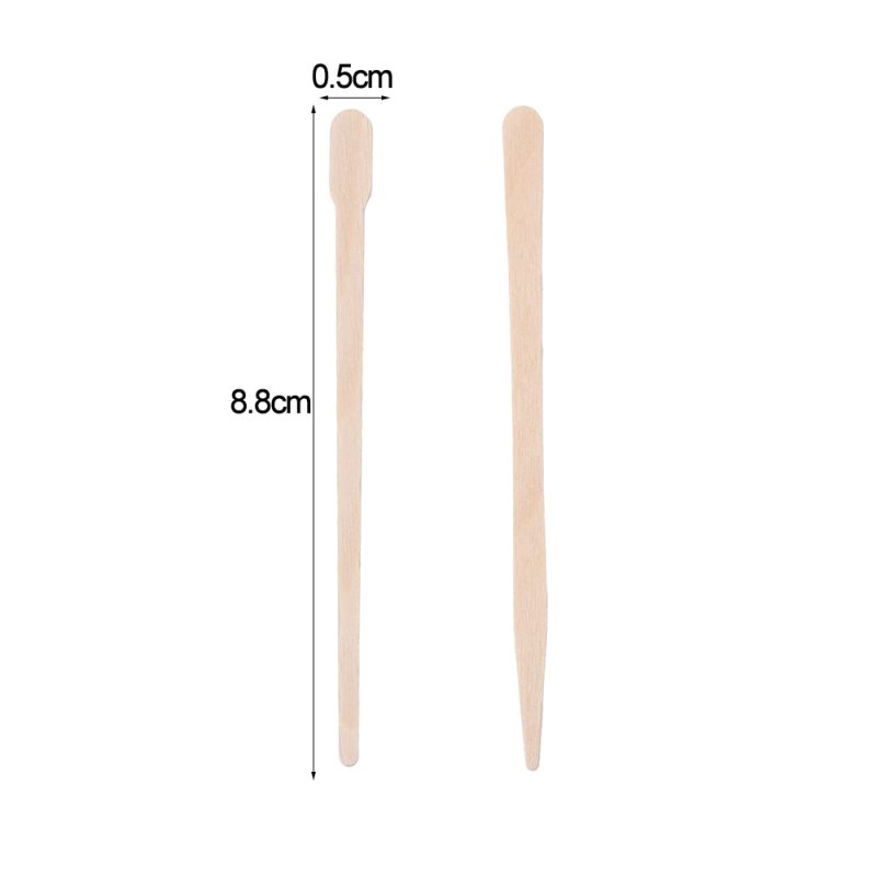 Disposable Wooden Wax Sticks (100pcs)