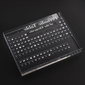 Acrylic Periodic Table Chemistry Tool