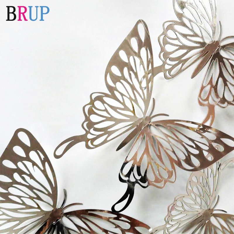 Butterfly 3D Wall Decors Wall Stickers (12Pcs) - Image 2
