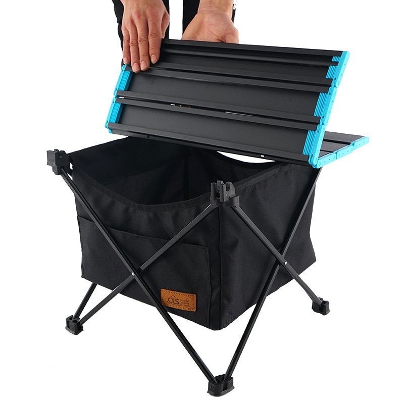 Camping Table with Storage Foldable Table - Image 6