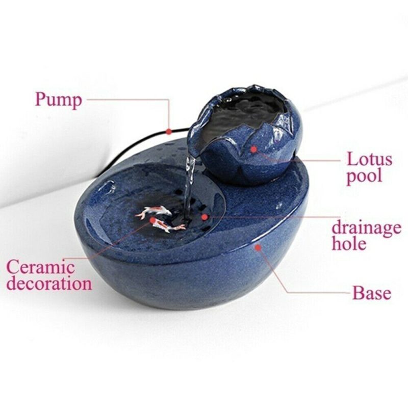 Ceramic Cat Water Fountain Automatic Device - Image 2