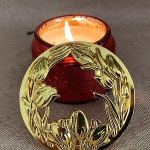 Candle Topper Metal Jar Candle Lid