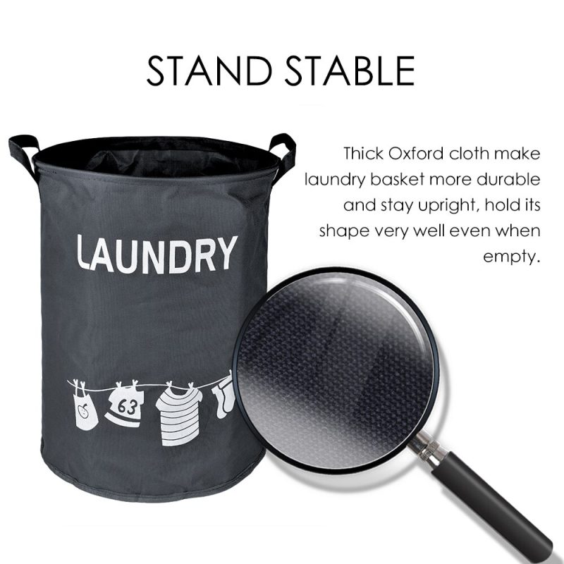 Cloth Laundry Basket Foldable Hamper - Image 4