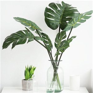 Artificial Monstera Leaves Decor (10 Pcs)
