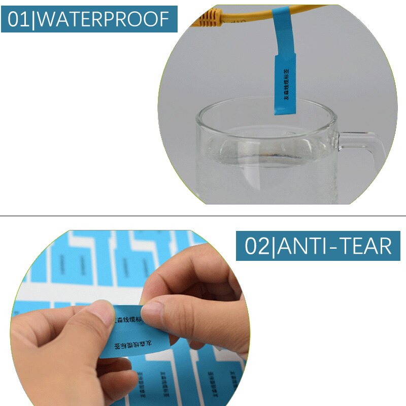 Cable Tags Sticker Labels (750 pcs) - Image 2
