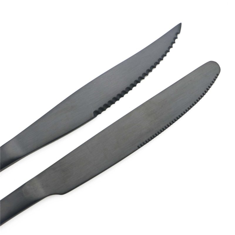 Black Cutlery Set Stainless Dinnerware - Image 3