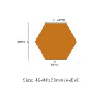 Hexagon Wall Mirrors Stickers (12 Pcs)