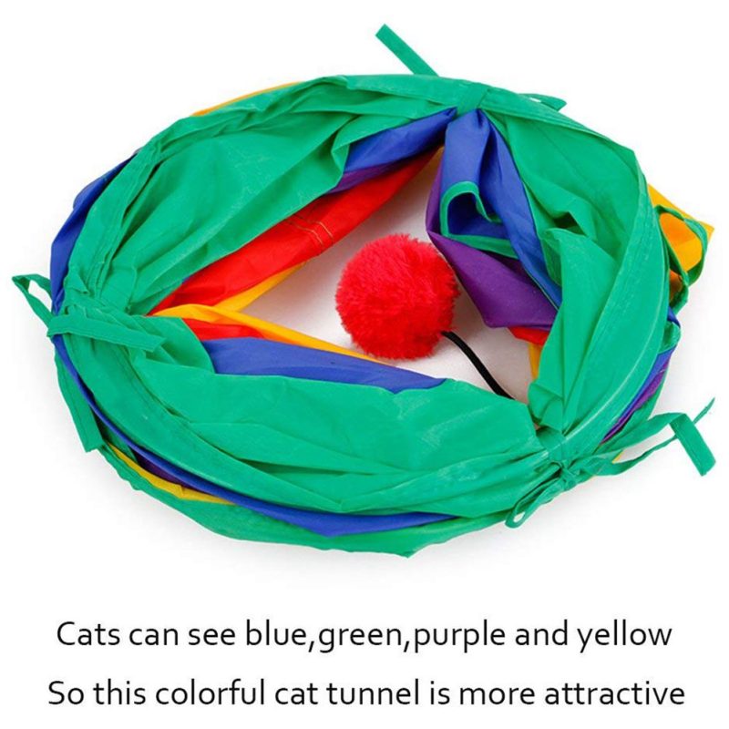 Cat Toy Tunnel Collapsible Play Tunnel - Image 4