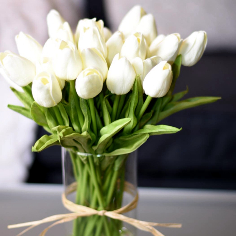 Artificial Tulips Decorative Flowers (10pcs) - Image 3