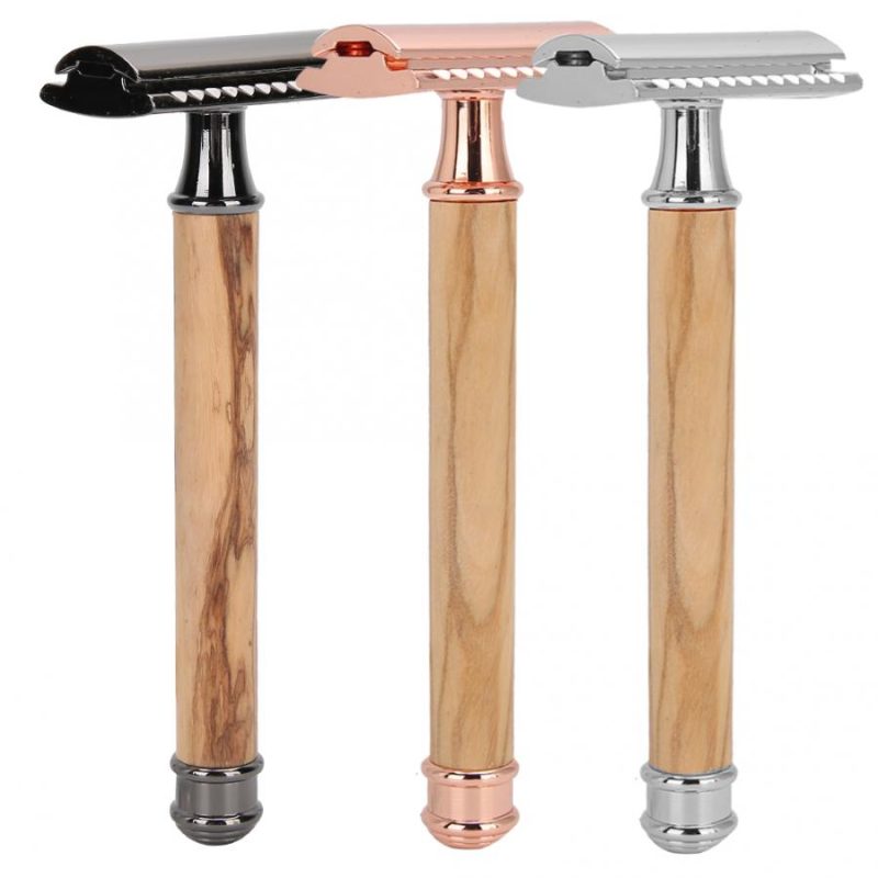 Close-Fitting Manual Wooden Razor - Image 4